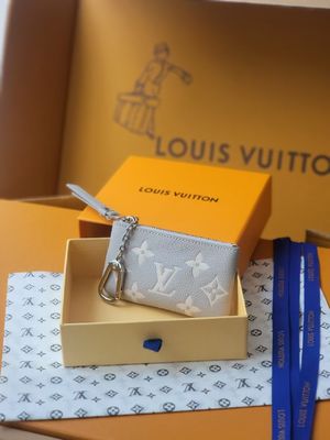 LV Monogram Empreinte Wallet Gray Cowhide Wallet Key Bag Relaxation Style