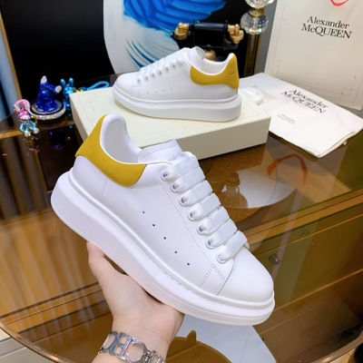 US 9 Designer Men Shoes Black Men's Leather Athletic Sneakers Alexander McQUEEN