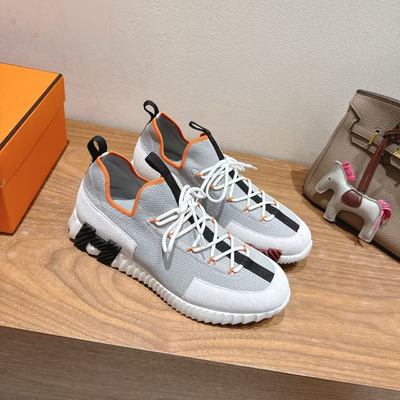 Hermes Fei-woven Thick-soled Breathable Sneakers - Luxury Sports Shoes with Casual H Logo