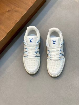Louis Vuitton Sneakers with Leather Lining Unisex Versatile Luxury Sports Shoes