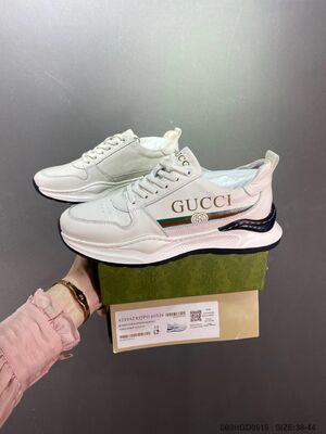 Gucci Genuine Leather Dad Shoes with Thick Sole and Memory Foam Insole for Men and Women
