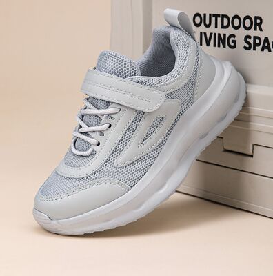 Nike Children's Sports Shoes with Breathable Mesh, Memory Foam Insole, and Velcro Closure for Active Big Kids