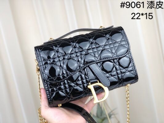 New Dior Genuine Leather Crossbody Bag with Hidden Zipper Pocket and Adjustable Strap for Women