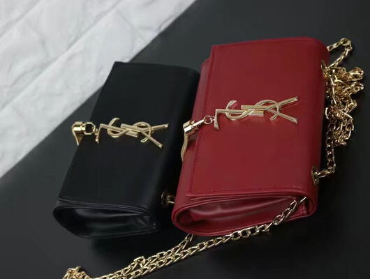 YSL Genuine Leather Crossbody Bag with Adjustable Chain Strap - Korean Version Shoulder Bag