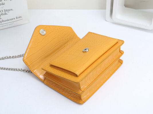 YSL Genuine Leather Crossbody Bag with Adjustable Chain Strap and Spacious Interior for Spring and Summer