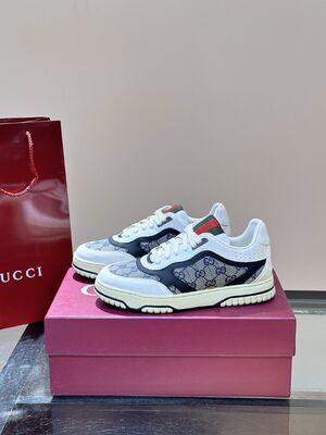 Gucci Vintage Sneakers with Biscuit Design, Thick Rubber Outsole, and Hand Drawn Craftsmanship